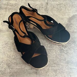 Maurice’s scrappy sandals black women’s size 8.5 NEW